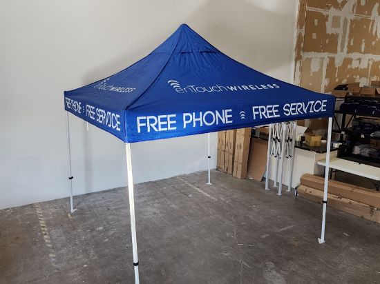 enTouch Wireless Agent Marketing Materials Store. 10' x 10' Agent Tent